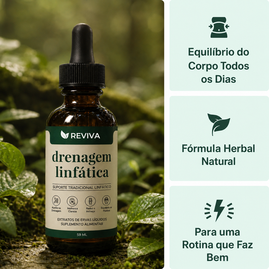 Reviva® Gotas para Drenagem Linfática